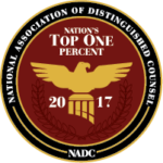 National Association of Distinguished Counsel, Nation’s Top One Percent 2017